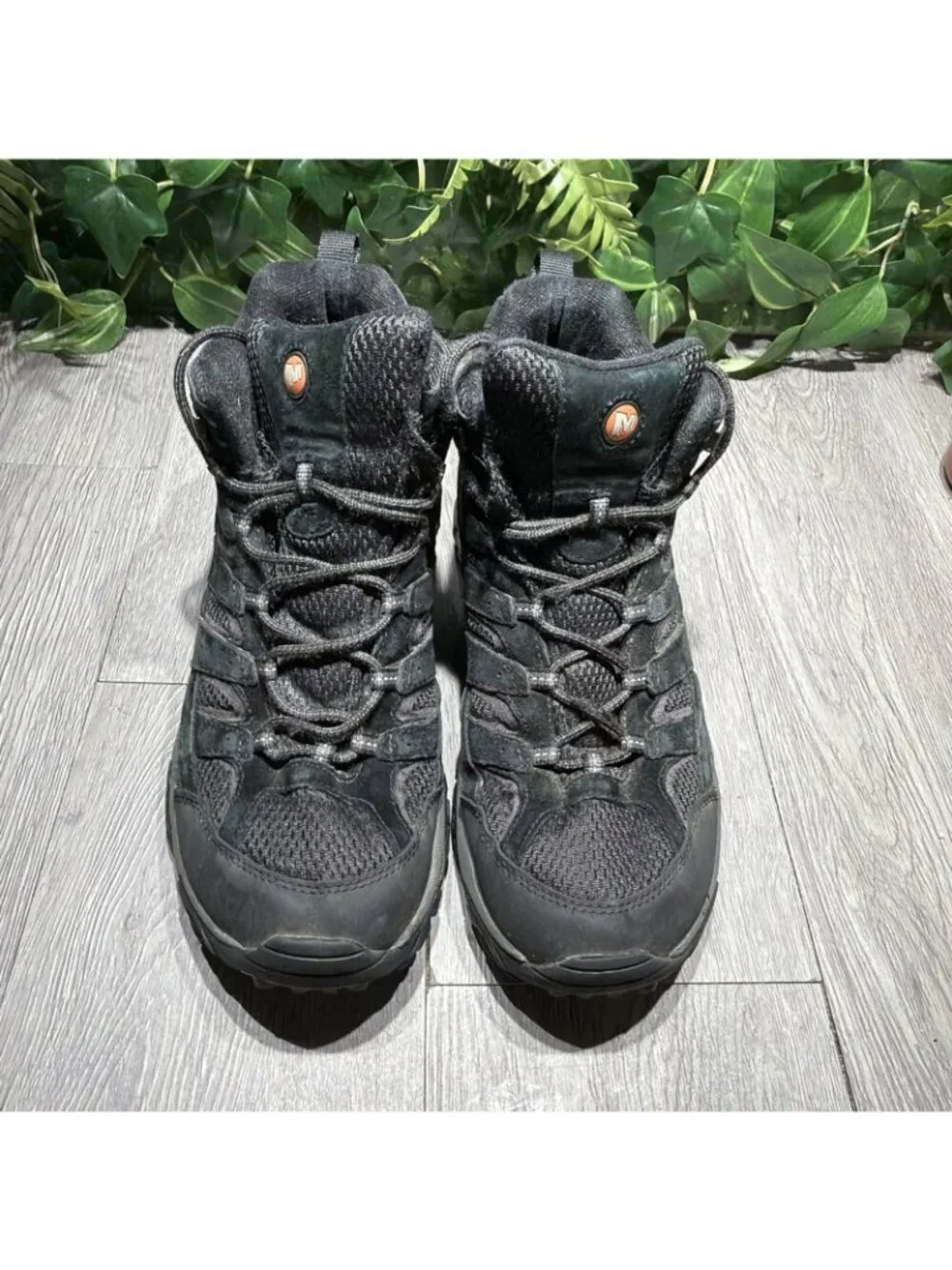 Merrell Moab 2 Vent Mid Sneaker Men's Black Athletic Hiking Shoes - 10